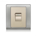 stainless steel  1 gang wall switch